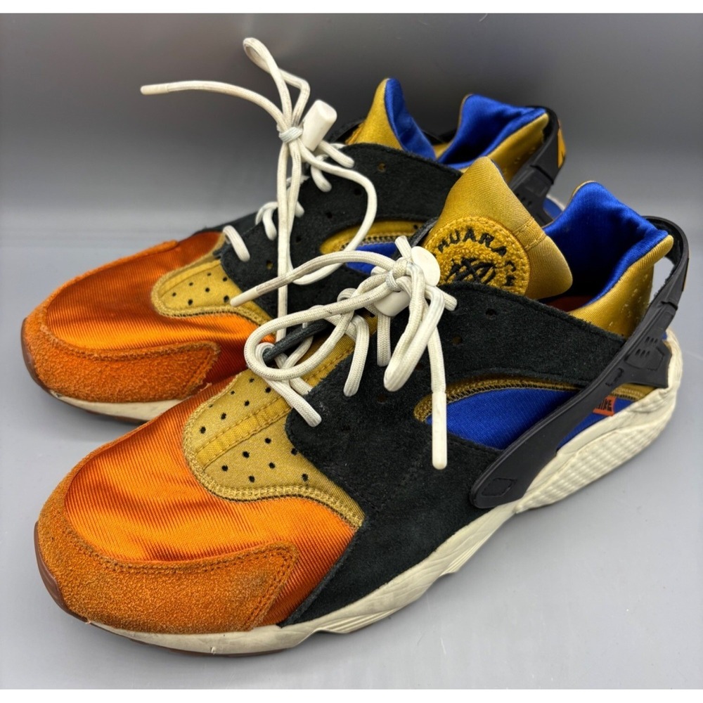 Nike Air Huarache Sneakers Womens Size 12 Multicolor Orange Blue ACG Inspired